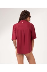 Camisa Cambraia Dark Wine