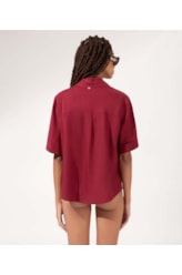 Camisa Cambraia Dark Wine