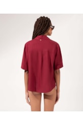 Camisa Cambraia Dark Wine