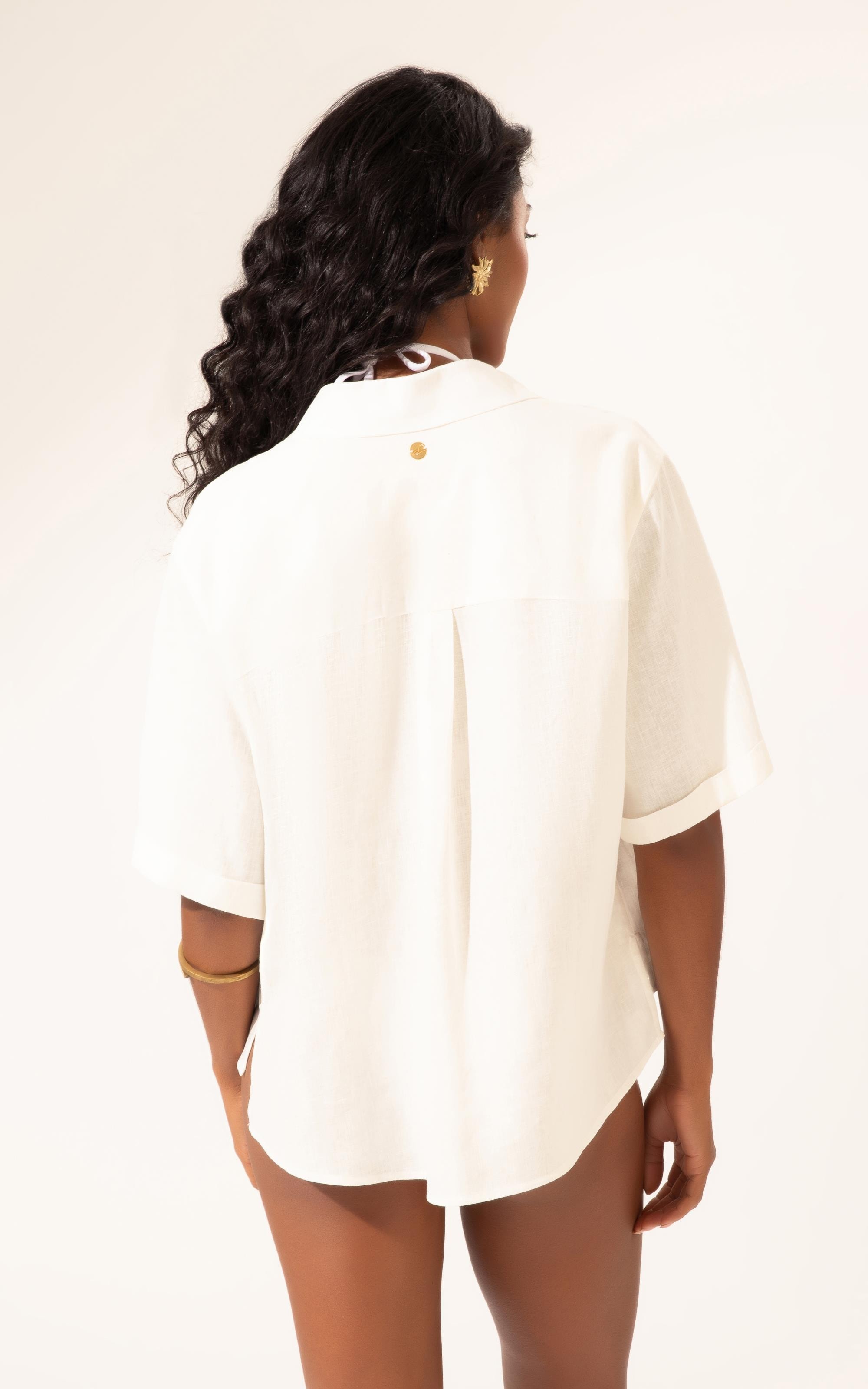 Camisa Cambraia Off White