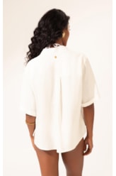 Camisa Cambraia Off White