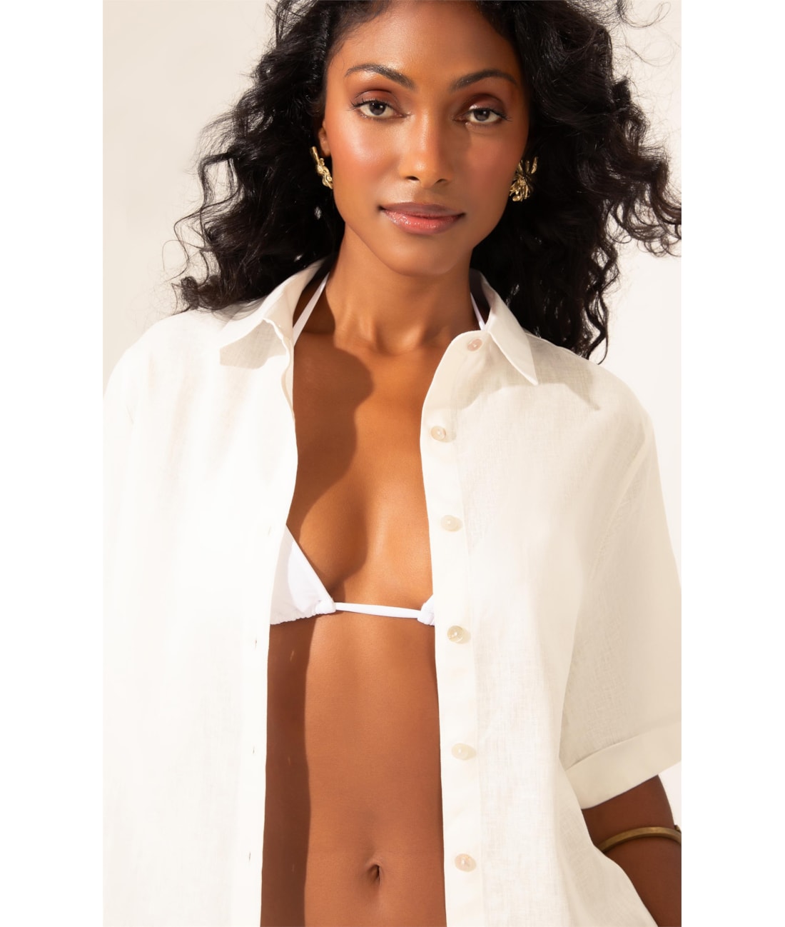Camisa Cambraia Off White