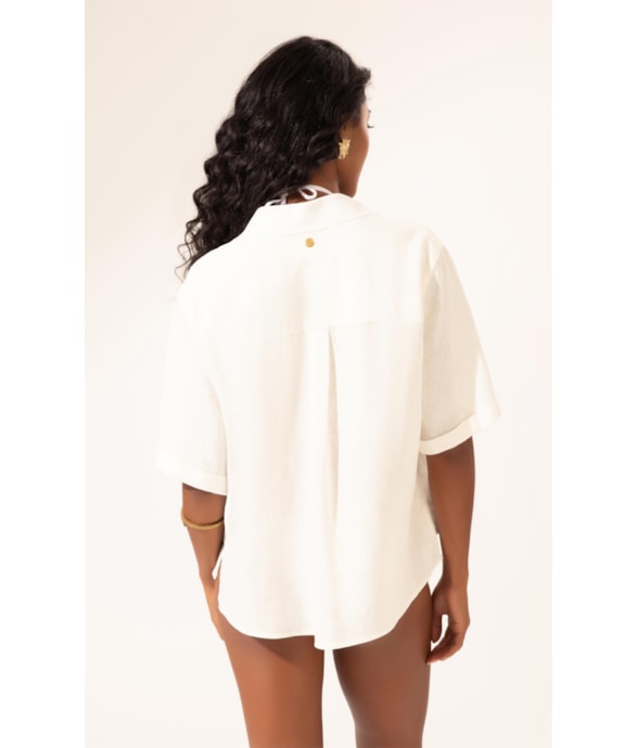 Camisa Cambraia Off White