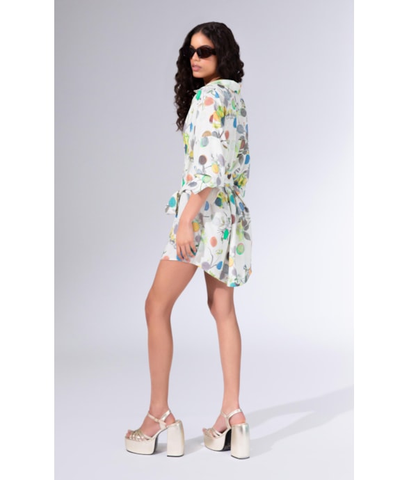 Camisa Cecilia Bouquet Off White