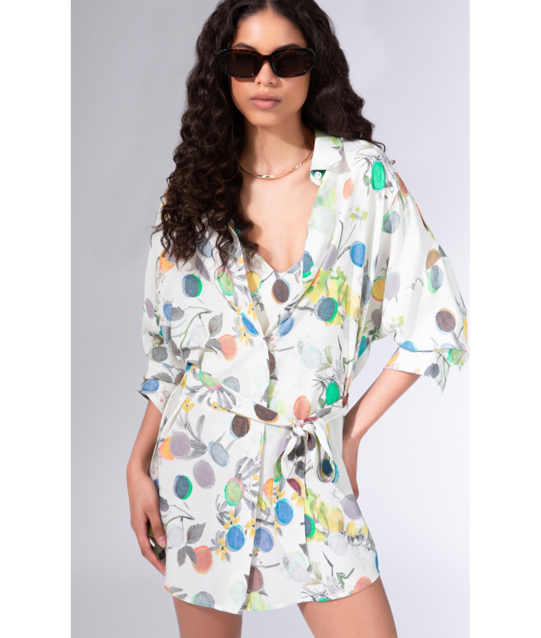 Camisa Cecilia Bouquet Off White