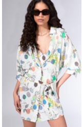 Camisa Cecilia Bouquet Off White