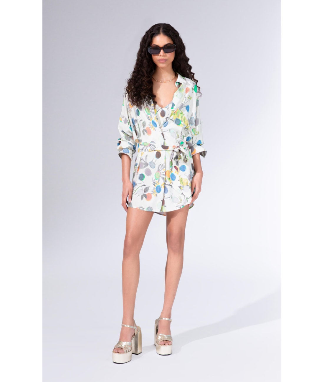 Camisa Cecilia Bouquet Off White