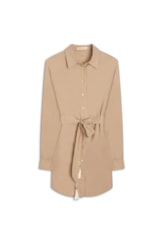 Camisa Cecilia Cambraia Light Areia