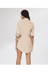 Camisa Cecilia Cambraia Light Areia