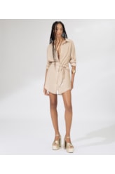 Camisa Cecilia Cambraia Light Areia