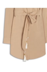 Camisa Cecilia Cambraia Light Areia