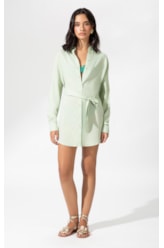Camisa Cecilia Cambraia Light Verde Claro