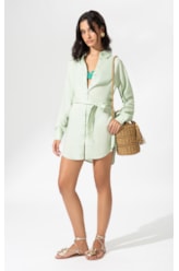 Camisa Cecilia Cambraia Light Verde Claro