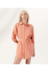 Camisa Cecilia Corais Cambraia Laranja