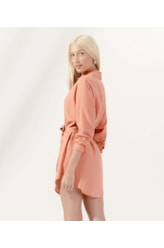 Camisa Cecilia Corais Cambraia Laranja