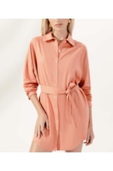 Camisa Cecilia Corais Cambraia Laranja