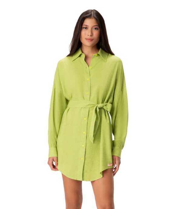 Camisa Cecilia Heavy Linho Lemon