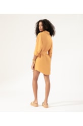 Camisa Cecilia Linho Blend Caramelo
