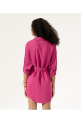Camisa Cecilia Linho Blend Magenta