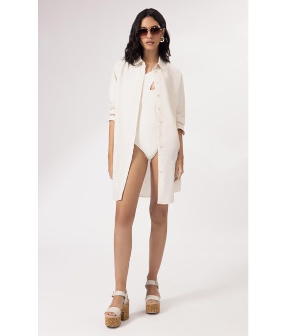 Camisa Cecilia Linho Blend Natural