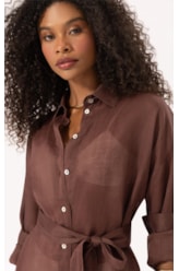 Camisa Cecilia Rami Marrom