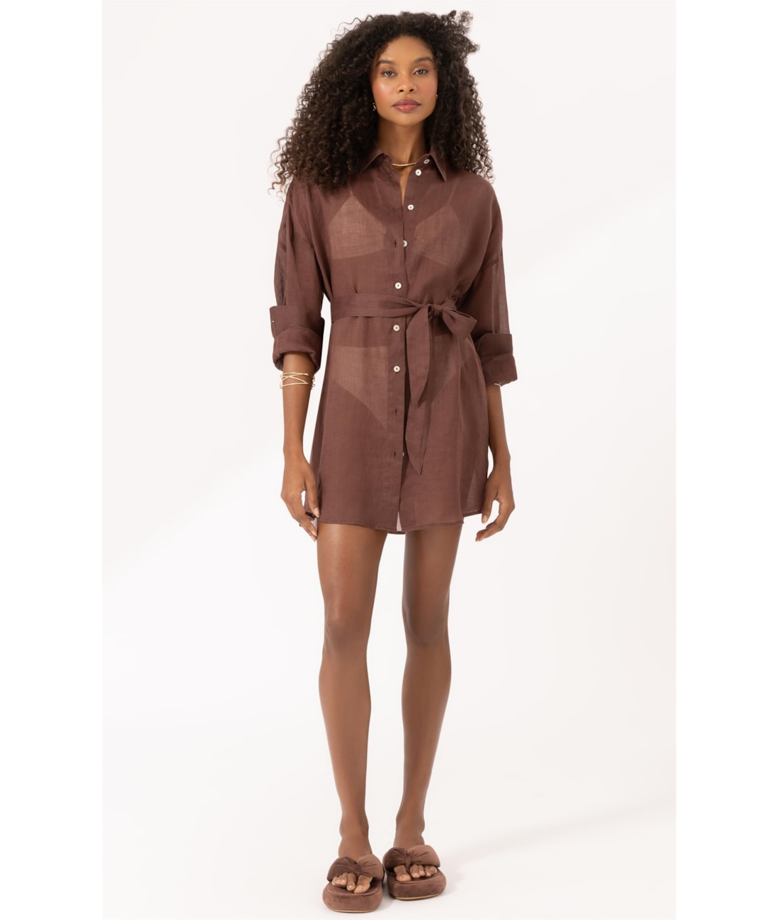 Camisa Cecilia Rami Marrom