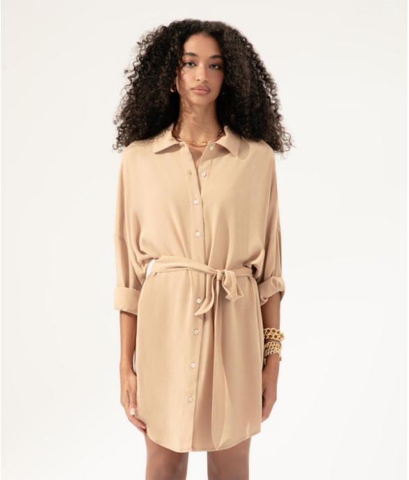 Camisa Cecilia Slub Texture Natural