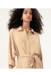Camisa Cecilia Slub Texture Natural