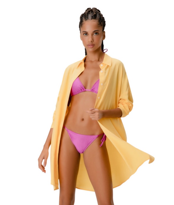 Camisa Cecília Visco Nature Amarelo