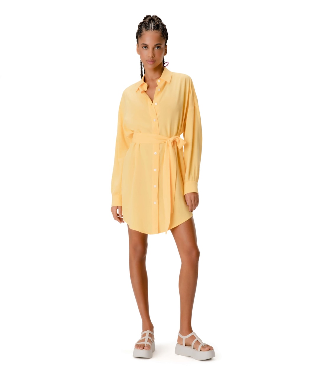 Camisa Cecília Visco Nature Amarelo