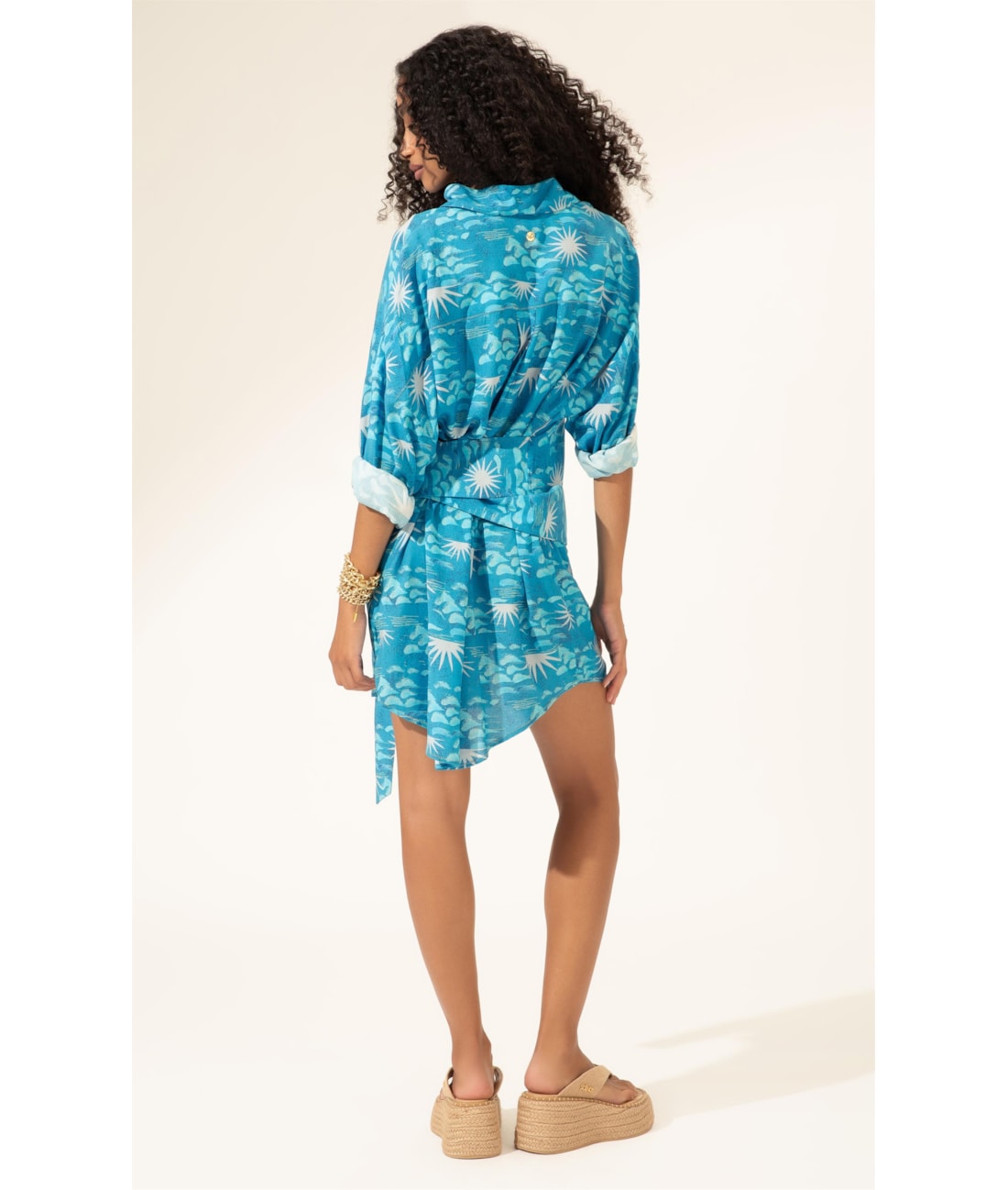 Camisa Chemise La Mer Azul Claro