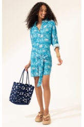 Camisa Chemise La Mer Azul Claro