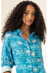 Camisa Chemise La Mer Azul Claro