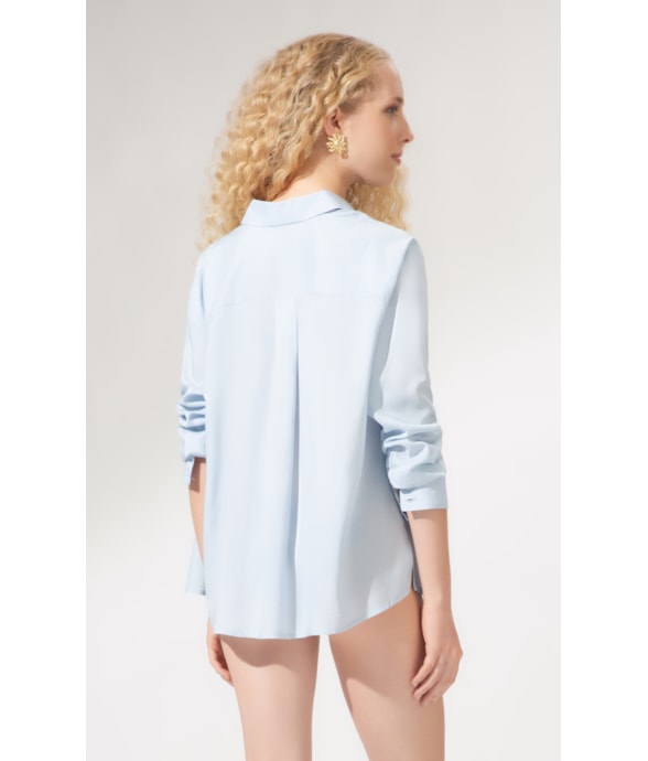 Camisa Classic Cambraia Light Azul Claro