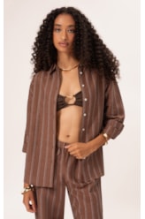 Camisa Classic Linho Marais Marrom
