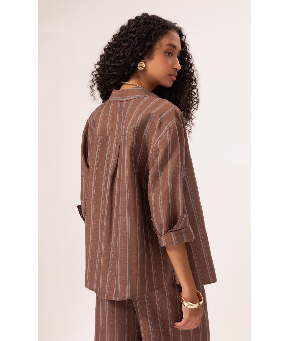 Camisa Classic Linho Marais Marrom