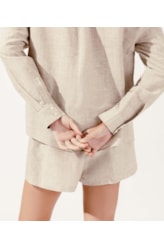 Camisa Cotton Linen Natural