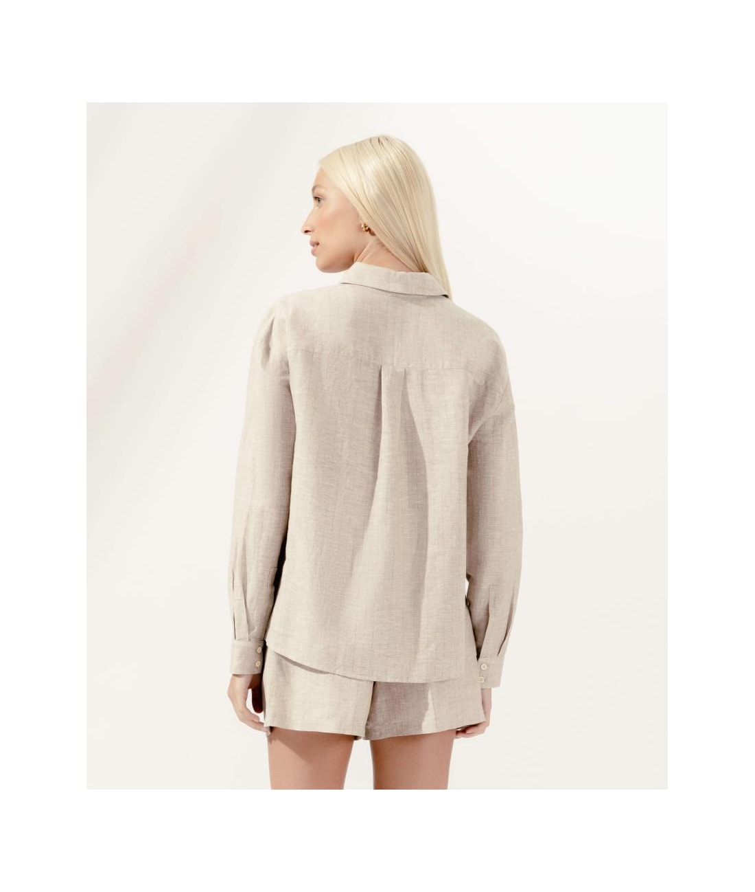 Camisa Cotton Linen Natural