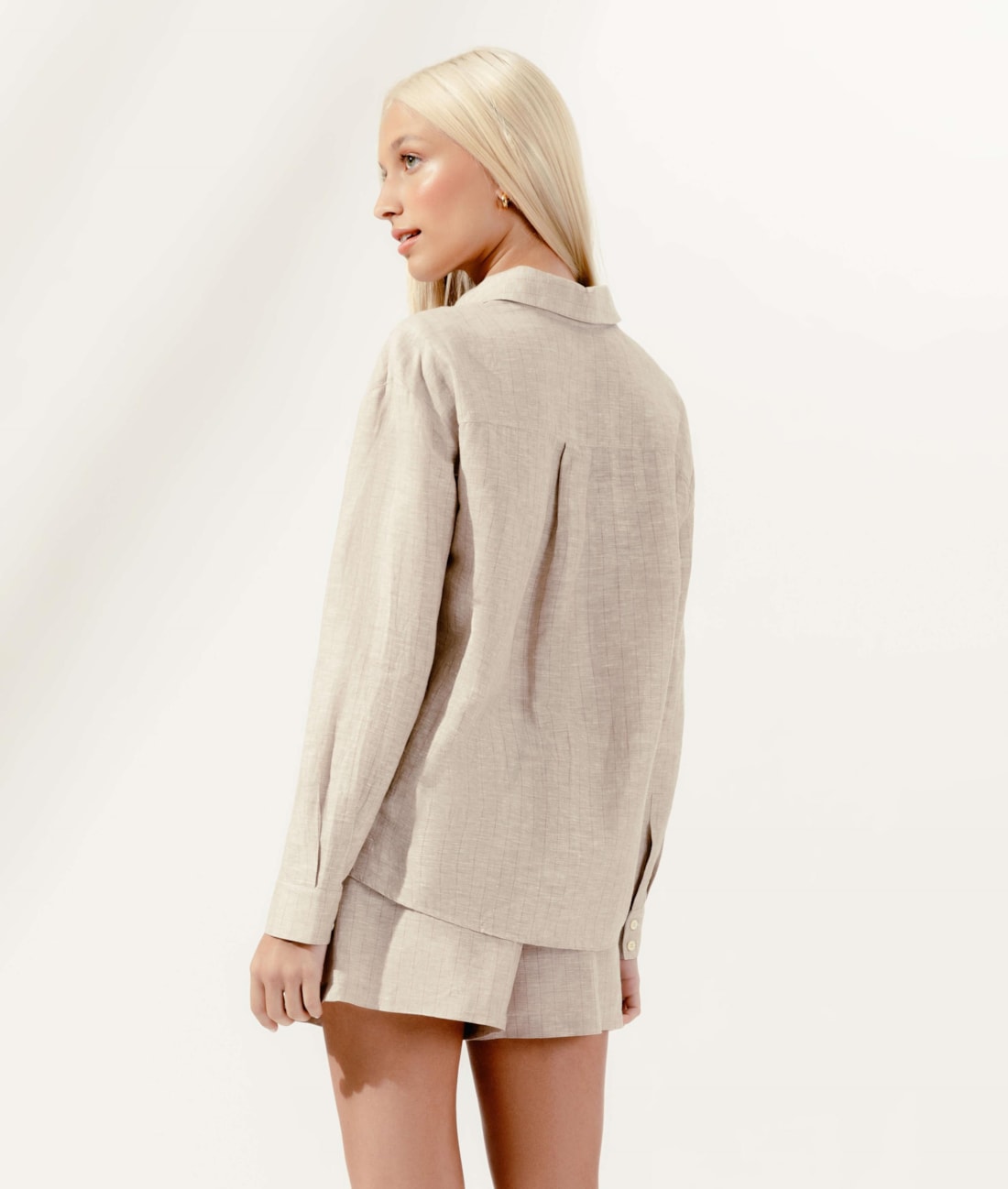 Camisa Cotton Linen Natural