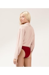 Camisa Crepe Indiano Rosa Dusty