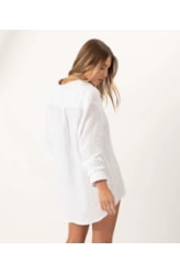 Camisa Linen Blend Buttons Ml Branco