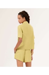 Camisa Linho Blend Pistache
