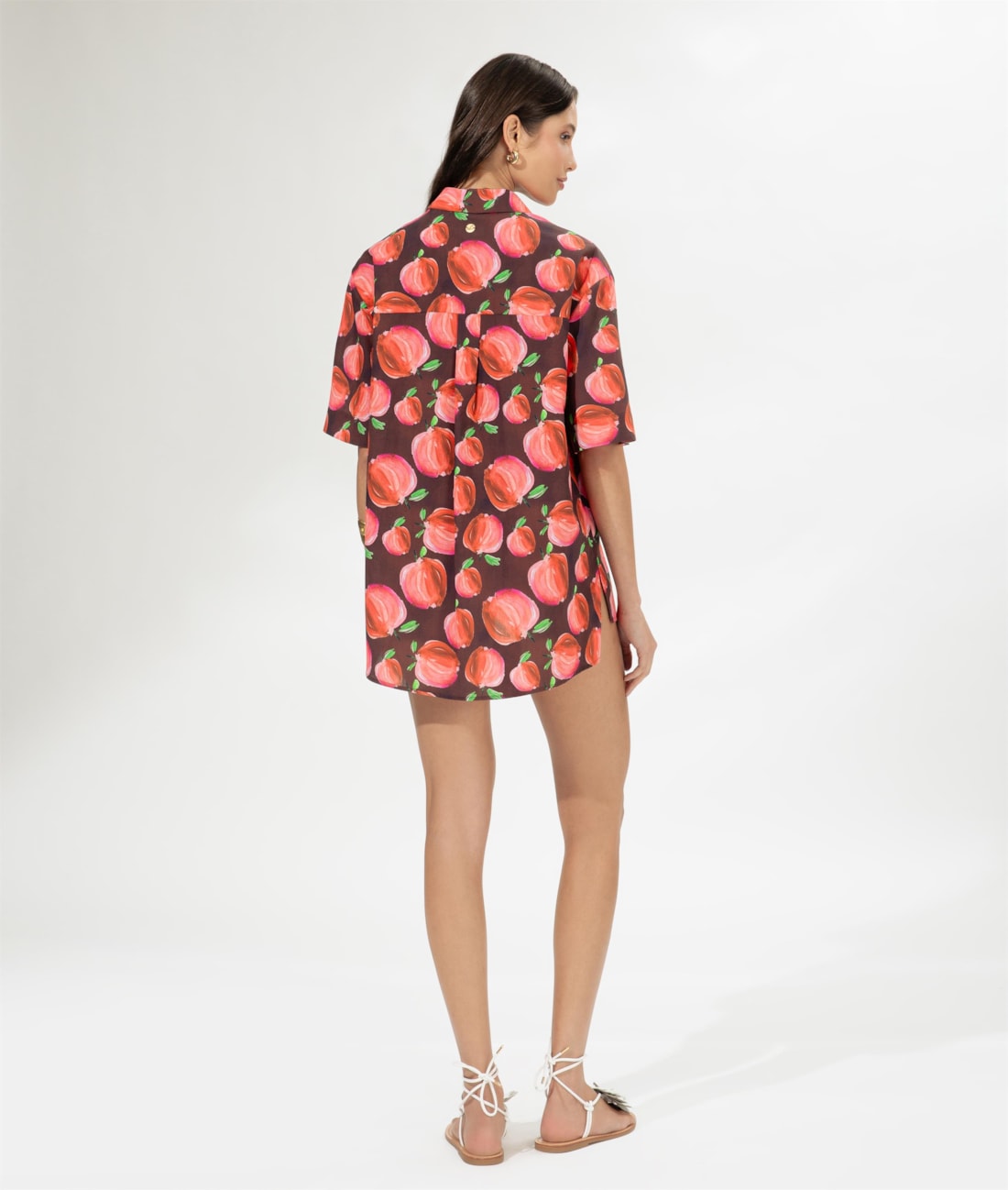 Camisa Over Pomme Vinho