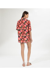 Camisa Over Pomme Vinho