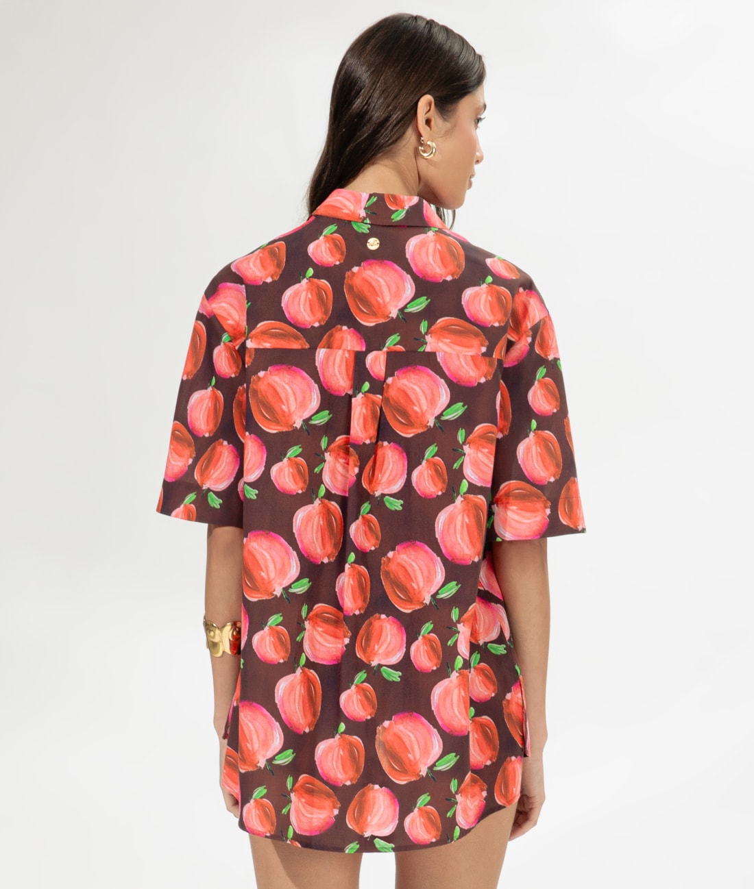 Camisa Over Pomme Vinho