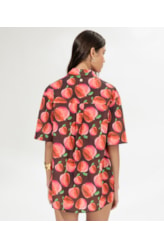 Camisa Over Pomme Vinho