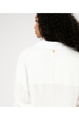 Camisa Oversized Cambraia Light Off White