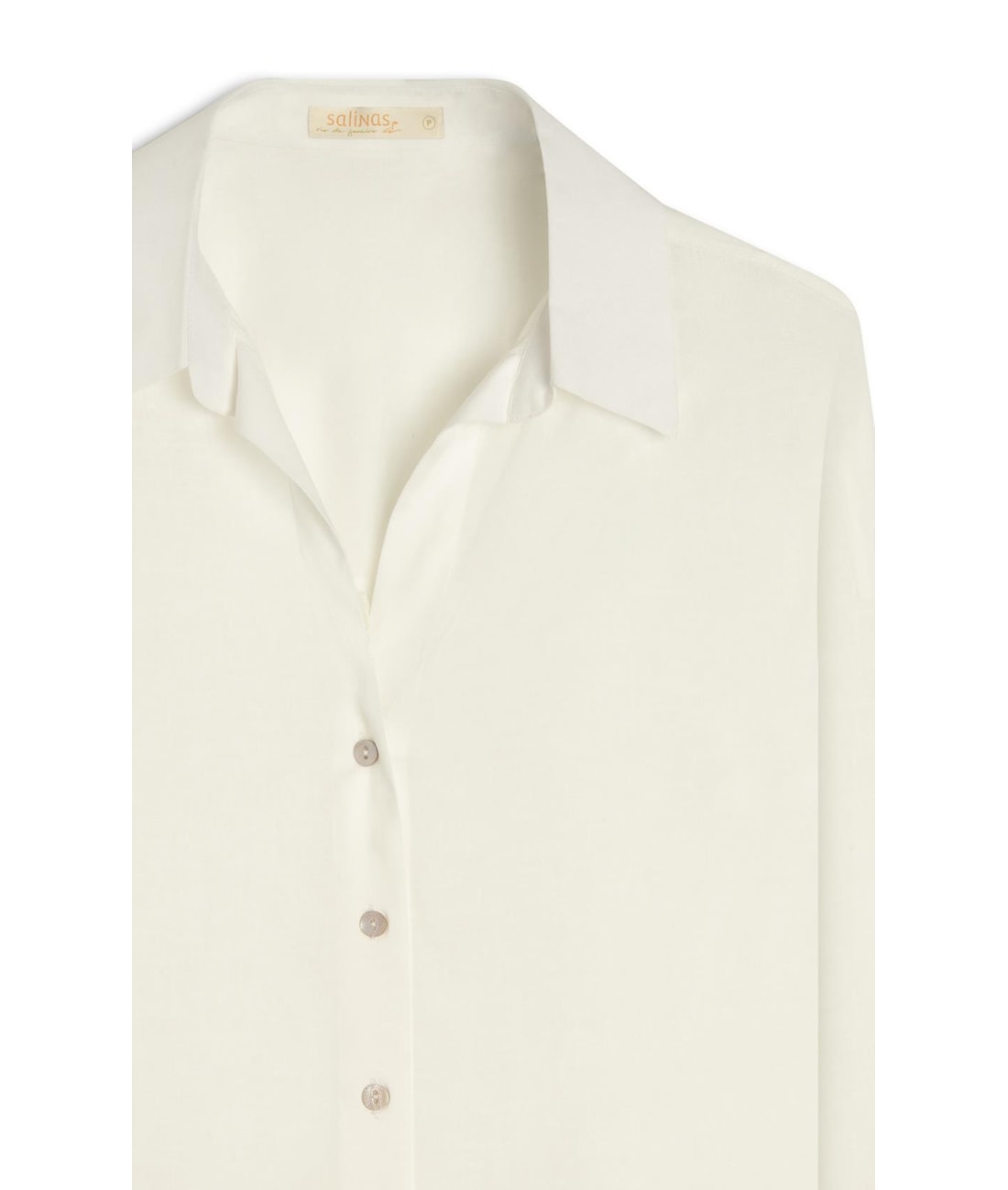 Camisa Oversized Cambraia Light Off White