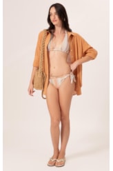 Camisa Oversized Cotton Plage Areia