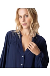 Camisa Resort Crepe Indiano Dark Navy